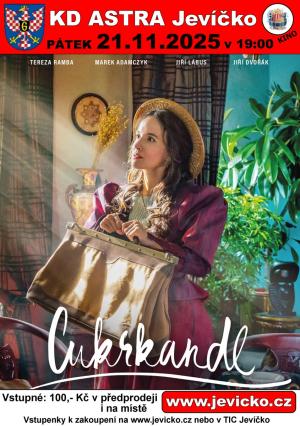 scéna z pohádky Cukrkandl